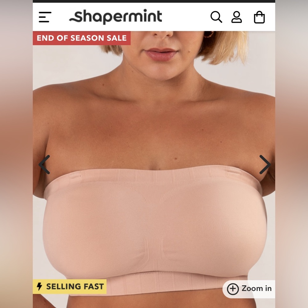 truekind / ShaperMint Convertible Strapless Bandeau Bra